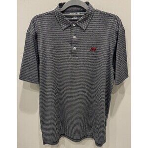 Perlis Crawfish Polo Shirt - Men's Size Medium - New Orleans Louisiana - Gray